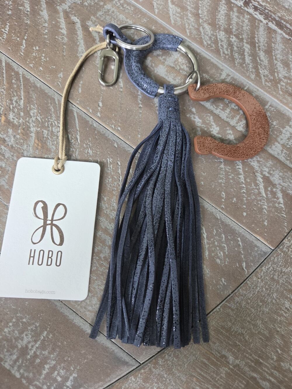 NWT Hobo Lucky Tassel Fob Indigo Sky Purse Charm